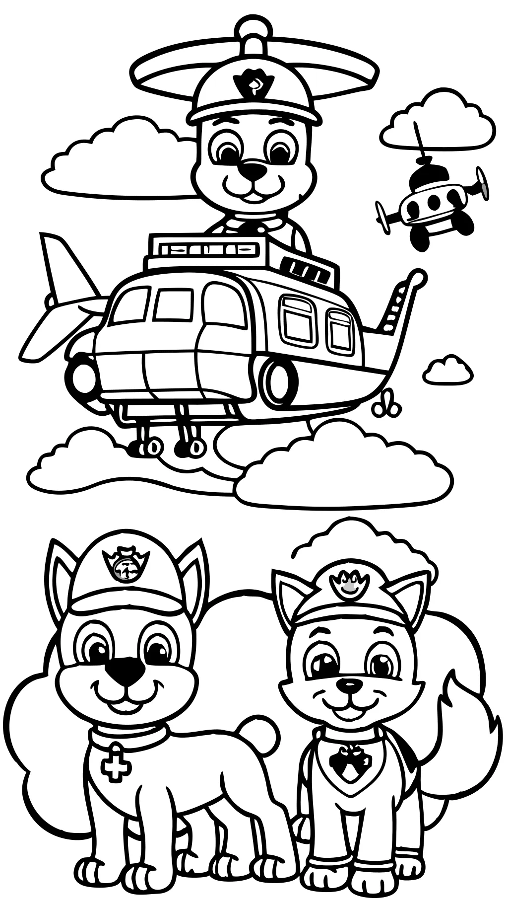 paw patrol coloring pages print